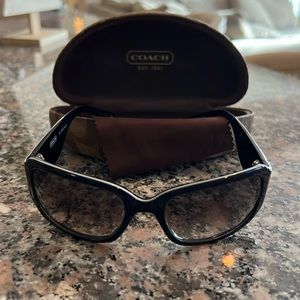 Coach Lexi Black Sunglasses with case and cleaning cloth